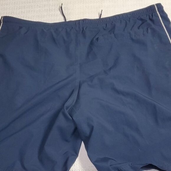 Nike Blue Logo Cinched Lined Sz. XL Swim Trunks w Pockets - Picture 7 of 12